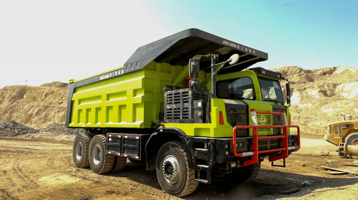 Jingong fully EV mining dump truck launched under Lootah Group of Companies