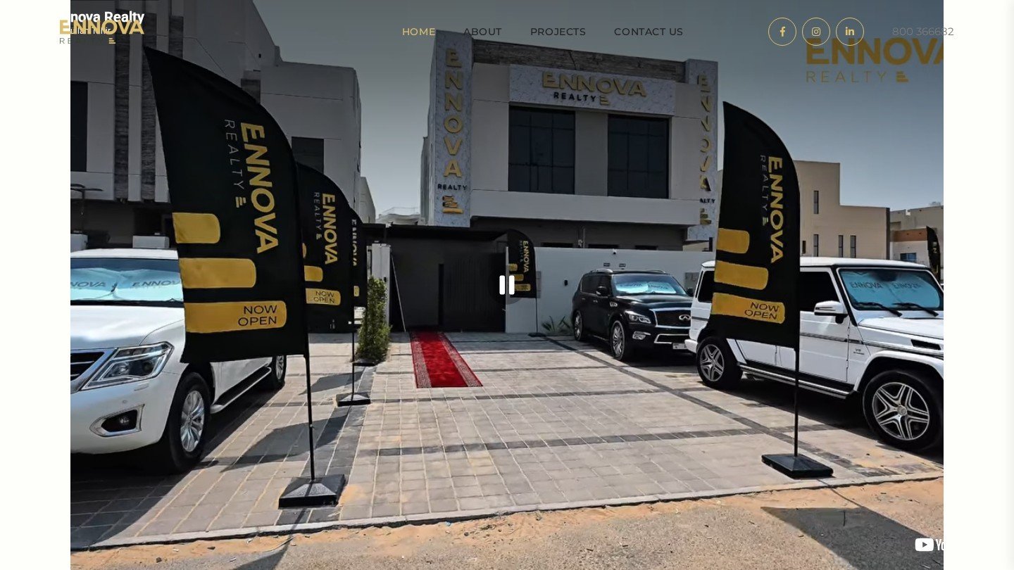 Ennova Realty real estate website homepage designed by Endorse Media