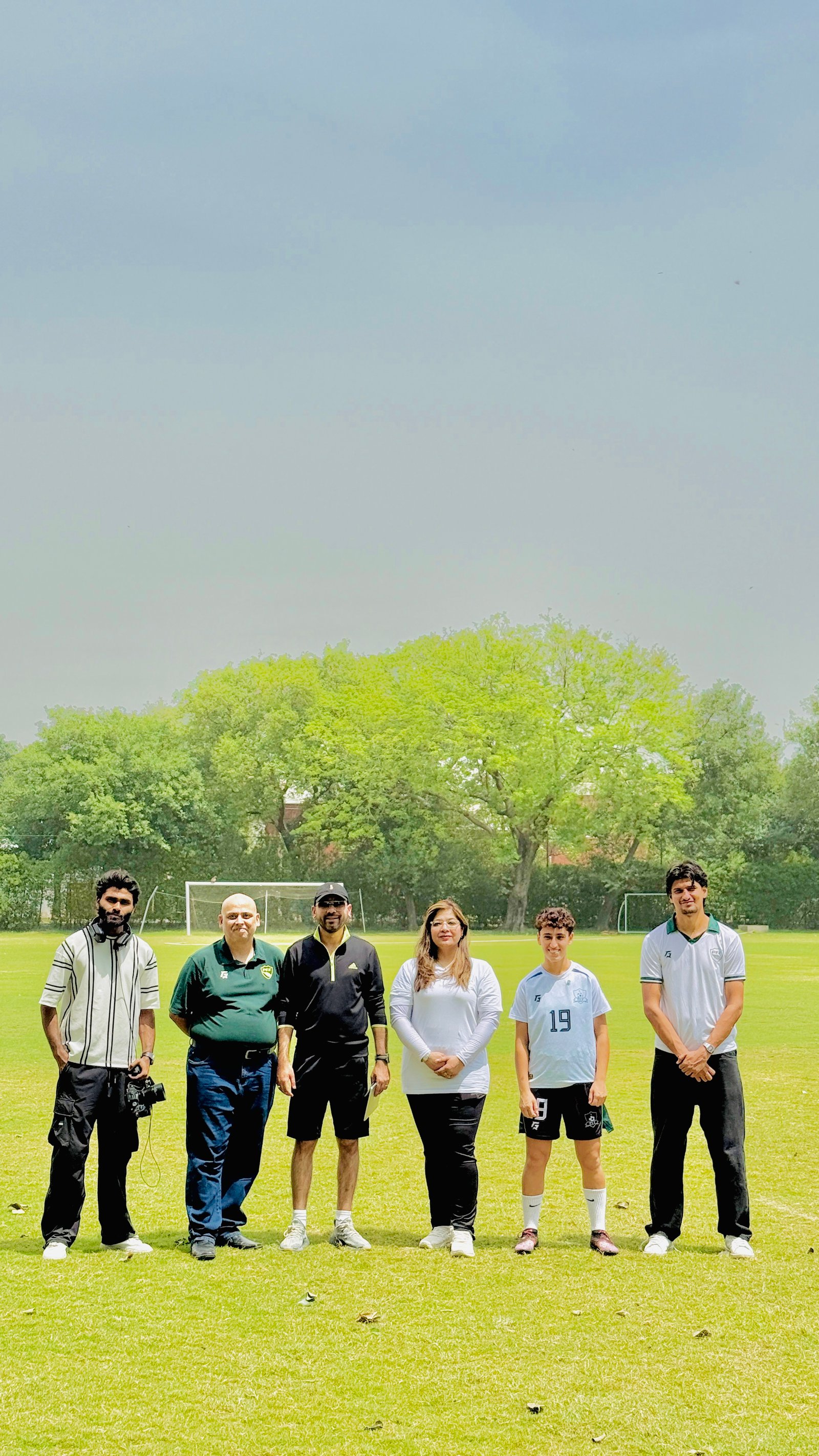 Endorse Media crew with the Pakistan Football Federation team on the pitch