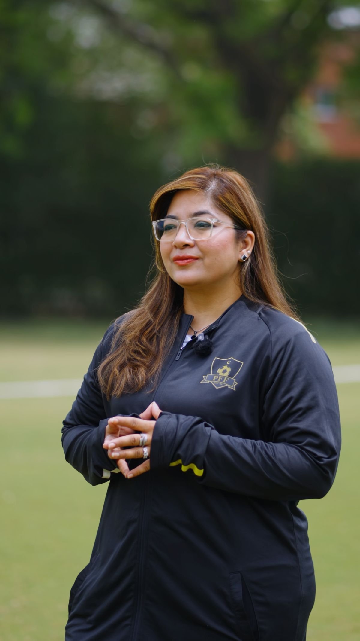Pakistan Football Federation official interviewed for the federation reel